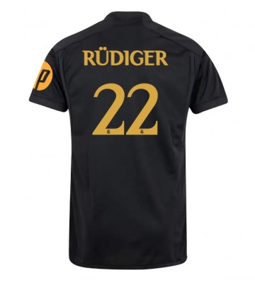 Real Madrid Antonio Rudiger #22 Tercera Equipación 2023-24 Manga Corta